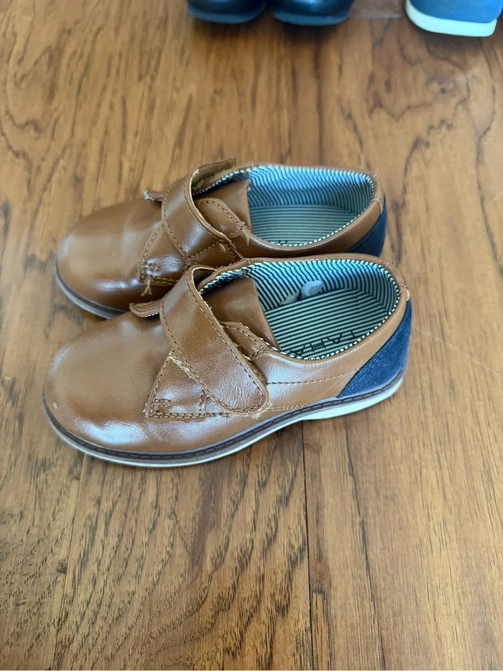 Cat & Jack Navy, Black & Brown Kids Dress Shoe Trio toddler boy size 7